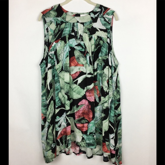 LC Lauren Conrad Tops - LC Lauren Conrad Floral Tunic Size XL